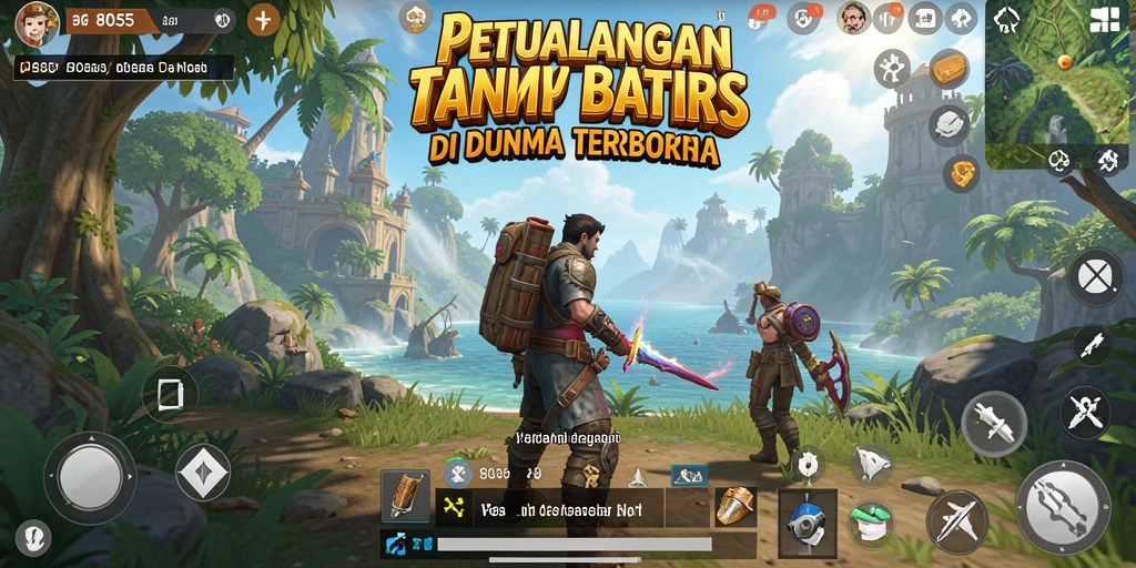Tampilan gameplay <strong>8055</strong> yang menakjubkan dari dunia terbuka.