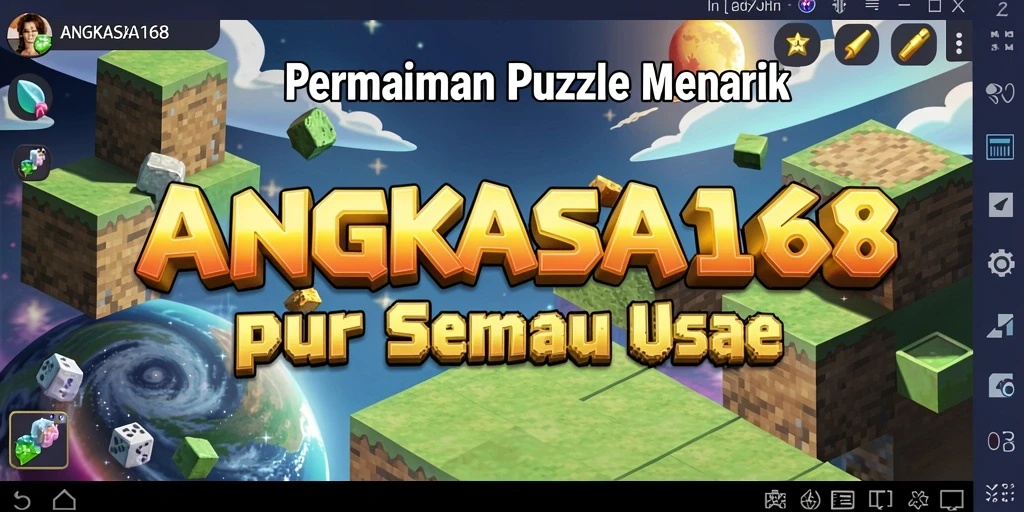 Tangkapan layar gameplay seru dari ANGKASA168, menampilkan tantangan puzzle.