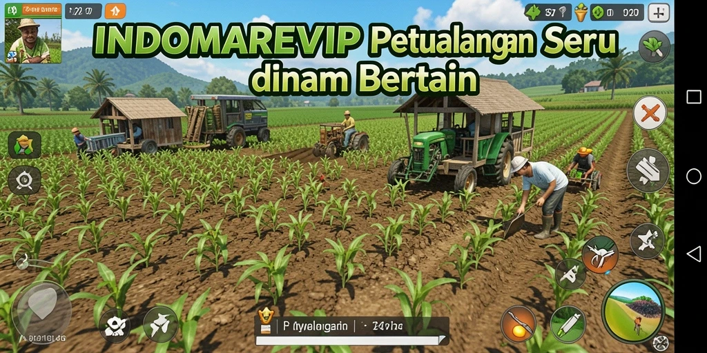 Tampilan gameplay INDOMAREVIP yang seru dan menarik, penuh warna.