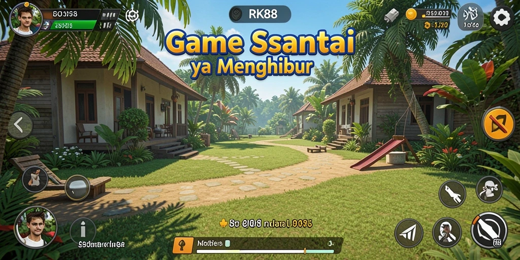 Gameplay RK88 yang seru dan menenangkan dalam suasana santai.