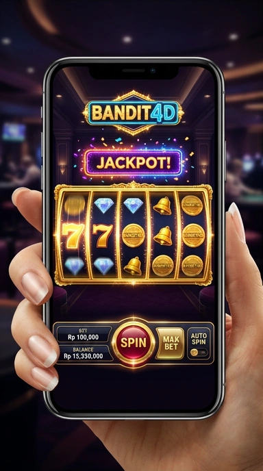 Tampilan beranda aplikasi bandit4d yang menarik.